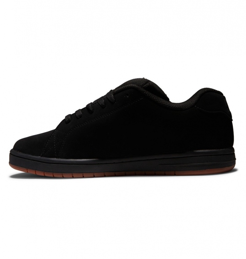 Black / Gum DC Shoes Gaveler - Leather Shoes | MQBTXN-798