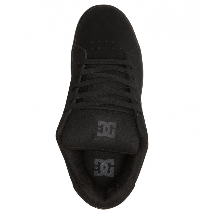 Black / Gum DC Shoes Gaveler - Leather Shoes | MQBTXN-798