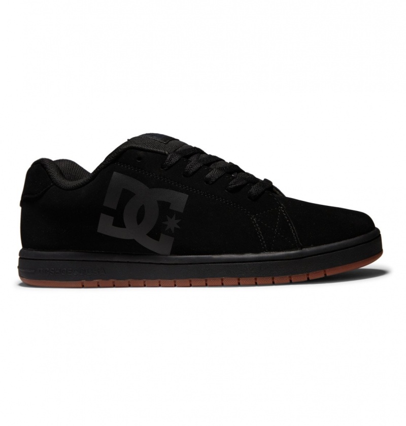 Black / Gum DC Shoes Gaveler - Leather Shoes | MQBTXN-798