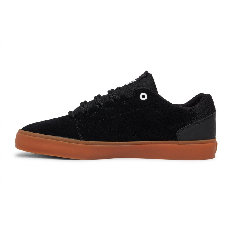 Black / Gum DC Shoes Hyde - Leather Shoes | KPESNI-712