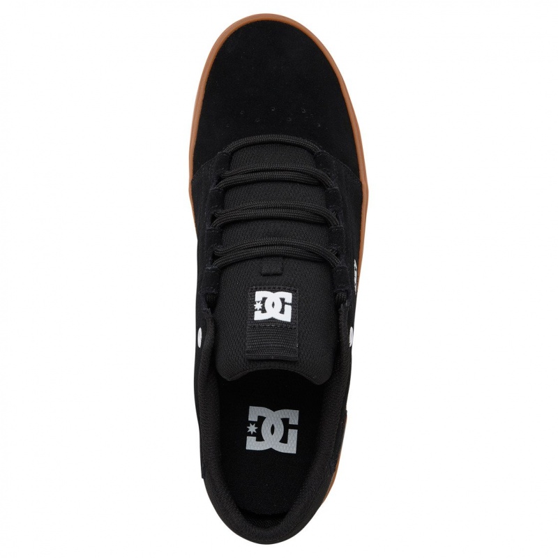 Black / Gum DC Shoes Hyde - Leather Shoes | KPESNI-712