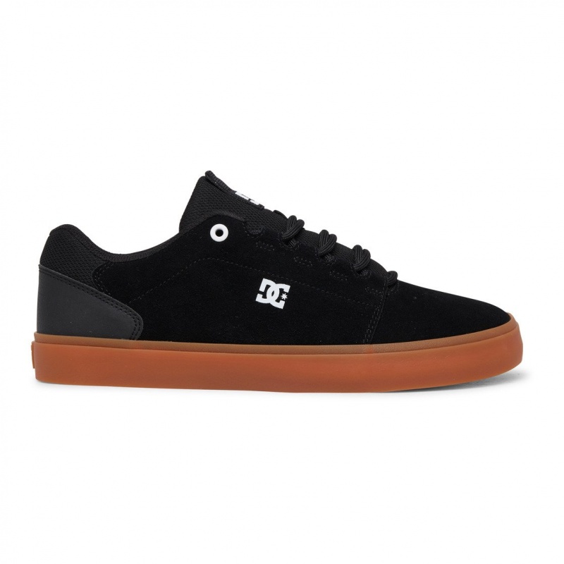 Black / Gum DC Shoes Hyde - Leather Shoes | KPESNI-712