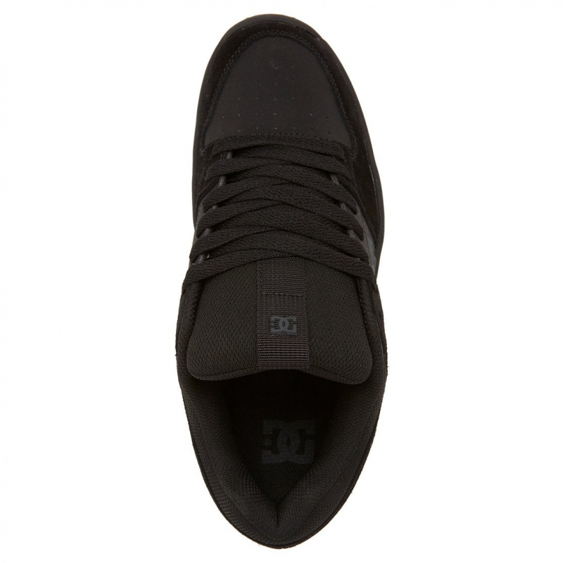 Black / Gum DC Shoes Lynx Zero - Leather Shoes | JRDZNW-306