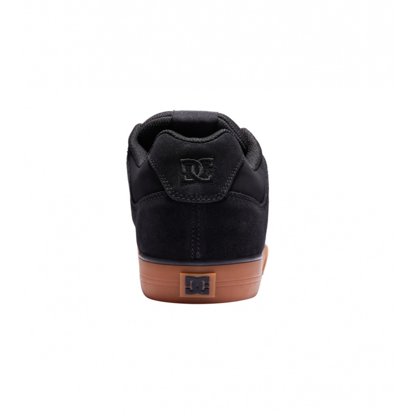 Black / Gum DC Shoes Pure - Leather Shoes | MJRQDN-062