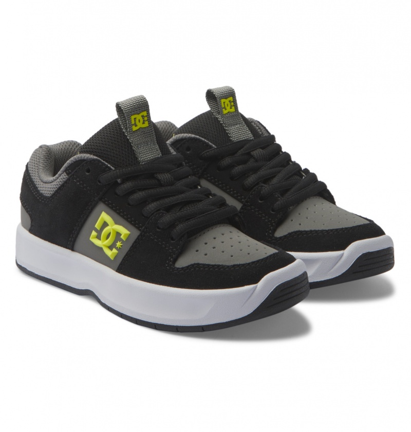 Black / Lime DC Shoes Lynx Zero - Leather Shoes | KUHQRA-836