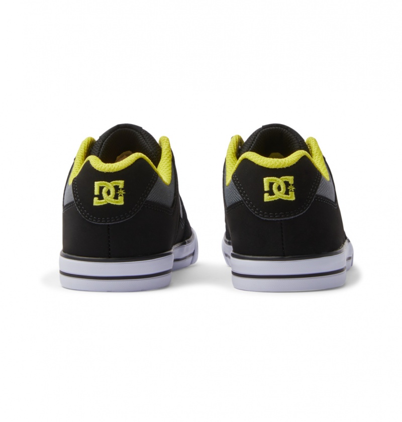 Black / Lime Green DC Shoes Pure Elastic - Shoes 8-16 | QGIAXM-874