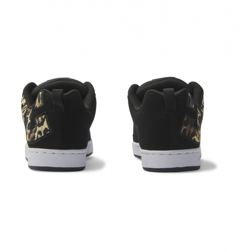 Black / M Gold DC Shoes Court Graffik - Shoes | RNYPAE-823