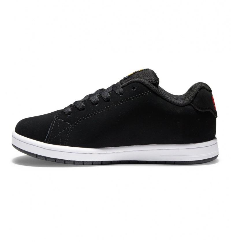 Black / Multi DC Shoes Gaveler - Leather Shoes | ACIVPN-316