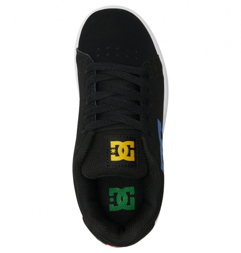 Black / Multi DC Shoes Gaveler - Leather Shoes | ACIVPN-316