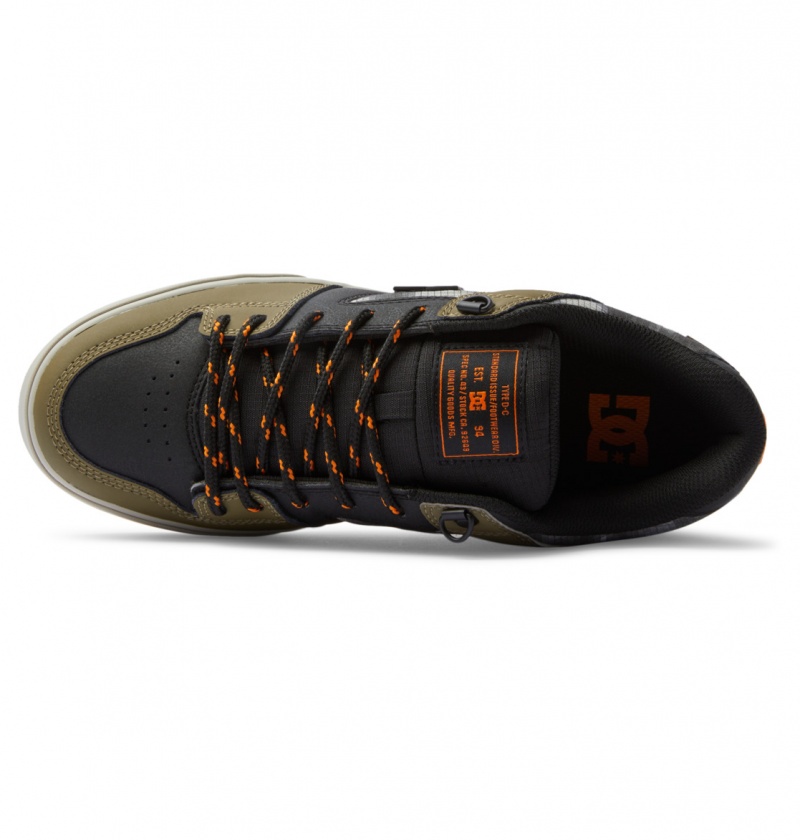 Black / Olive Night DC Shoes Pure WNT - Winterised Shoes | QMSLFU-147