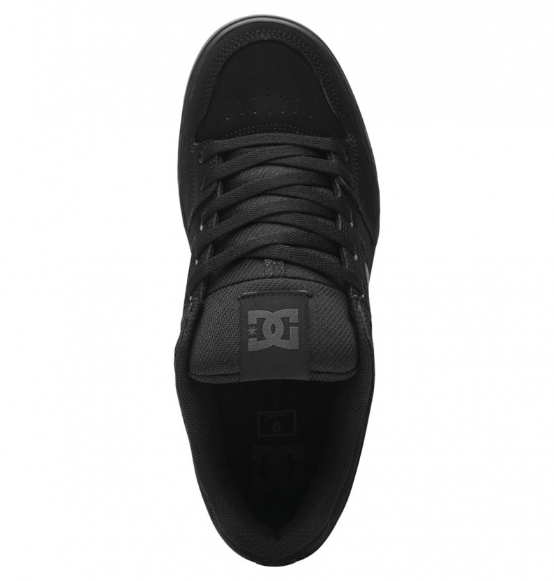 Black / Pirate Black DC Shoes Pure - Leather Shoes | DSOZQI-392