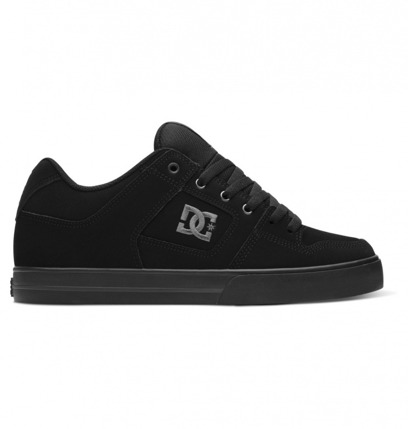 Black / Pirate Black DC Shoes Pure - Leather Shoes | DSOZQI-392