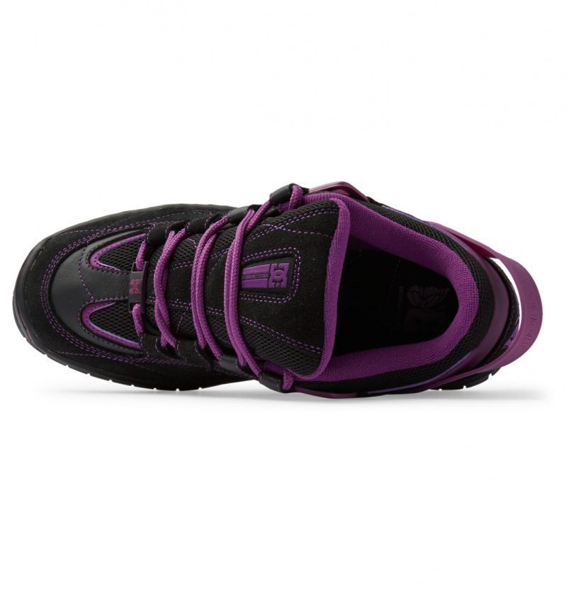 Black / Purple DC Shoes Spectre Needles - Leather Shoes | EGYMWP-593