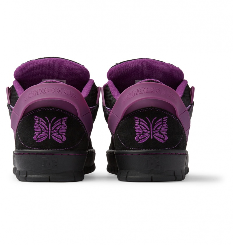 Black / Purple DC Shoes Spectre Needles - Leather Shoes | EGYMWP-593