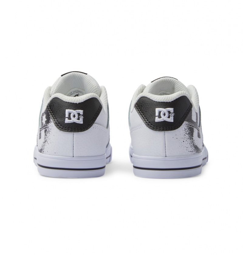 Black / Stencil DC Shoes Pure Se - Leather Shoes | LWFRHZ-389