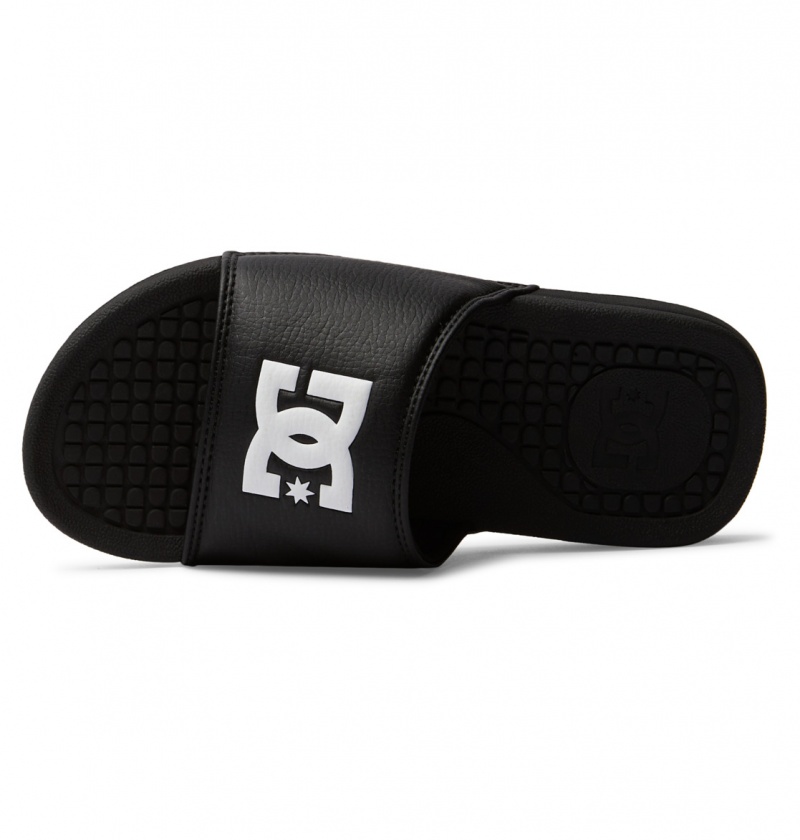 Black / White DC Shoes Bolsa - Sandals | EATCOZ-186