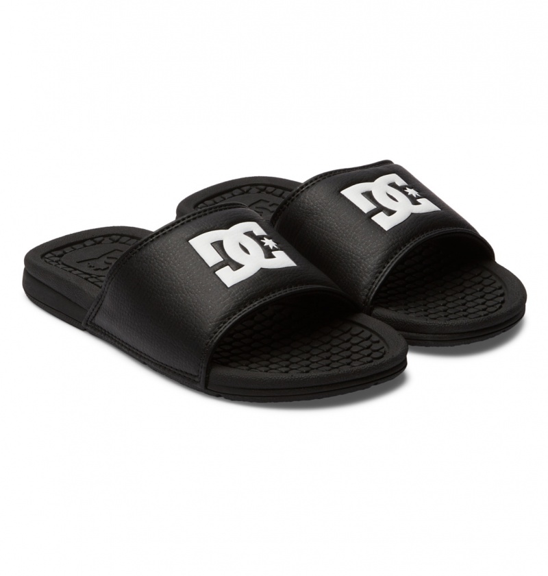 Black / White DC Shoes Bolsa - Sandals | EATCOZ-186