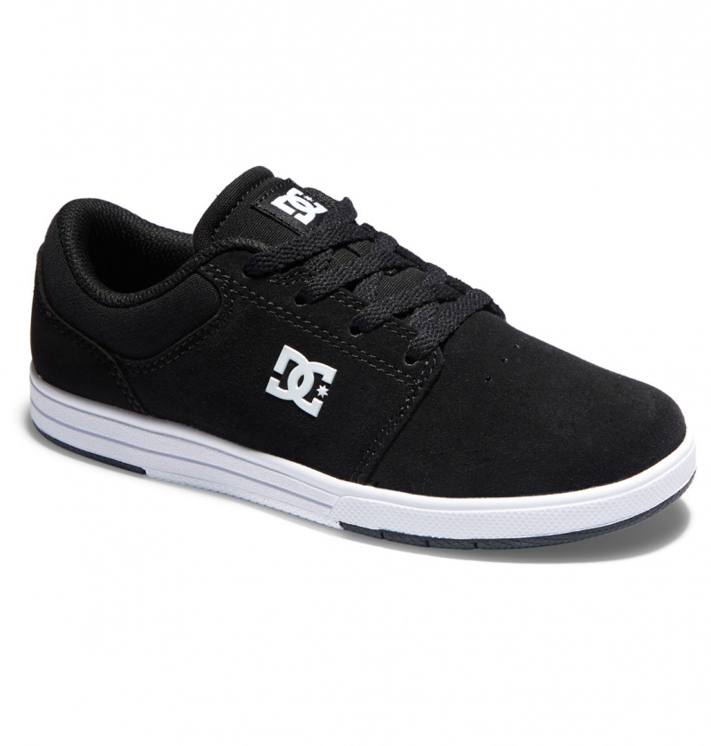 Black / White DC Shoes Crisis 2 - Shoes | HEGQXF-490