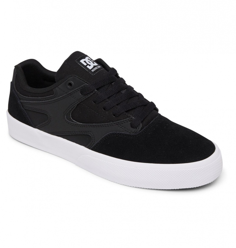 Black / White DC Shoes Kalis Vulc - Shoes | VOPYTA-935