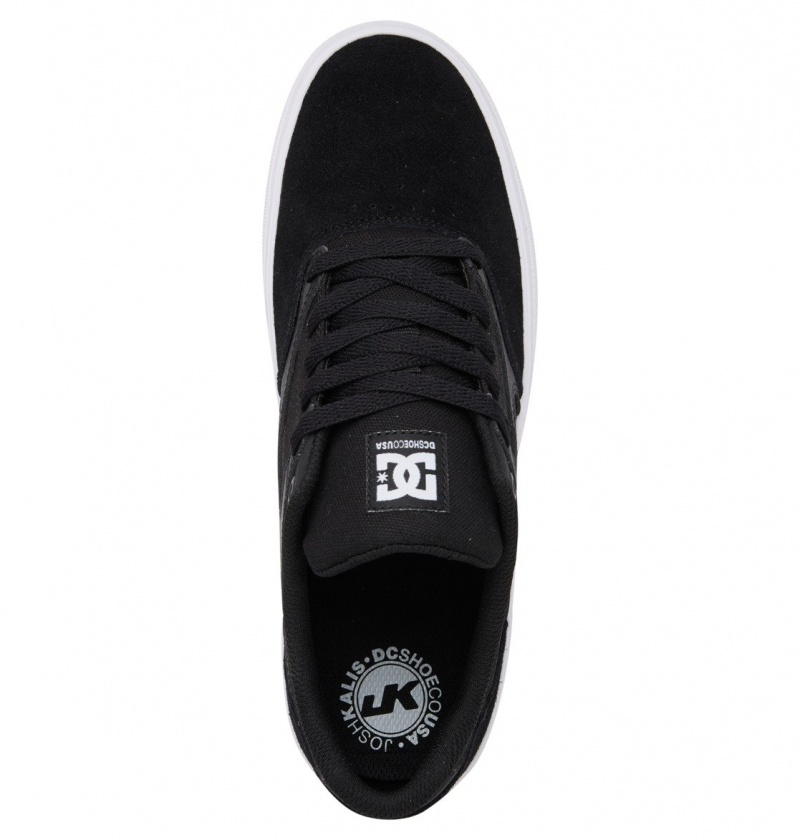 Black / White DC Shoes Kalis Vulc - Shoes | VOPYTA-935