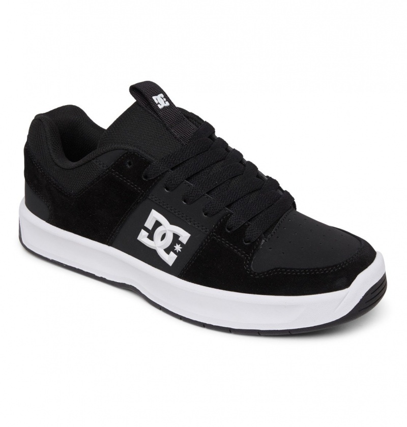 Black / White DC Shoes Lynx Zero - Leather Shoes | NODTEU-713