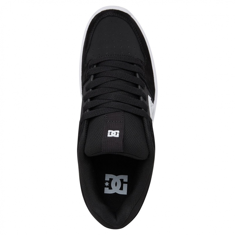 Black / White DC Shoes Lynx Zero - Leather Shoes | NODTEU-713