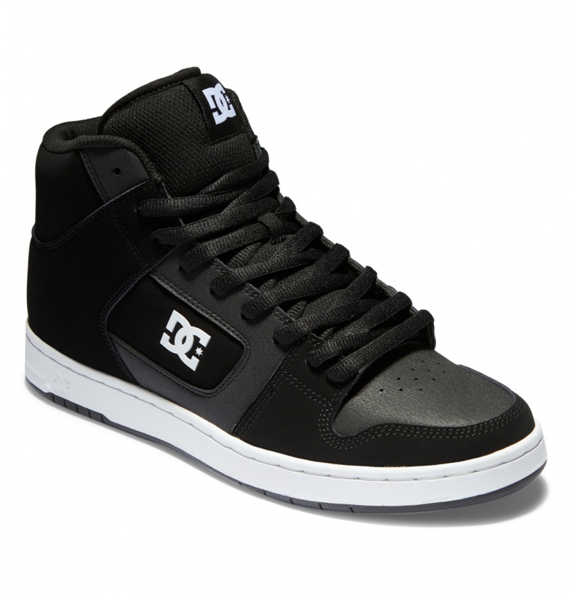 Black / White DC Shoes Manteca 4 Hi - High-Top Shoes | FLJUYK-654