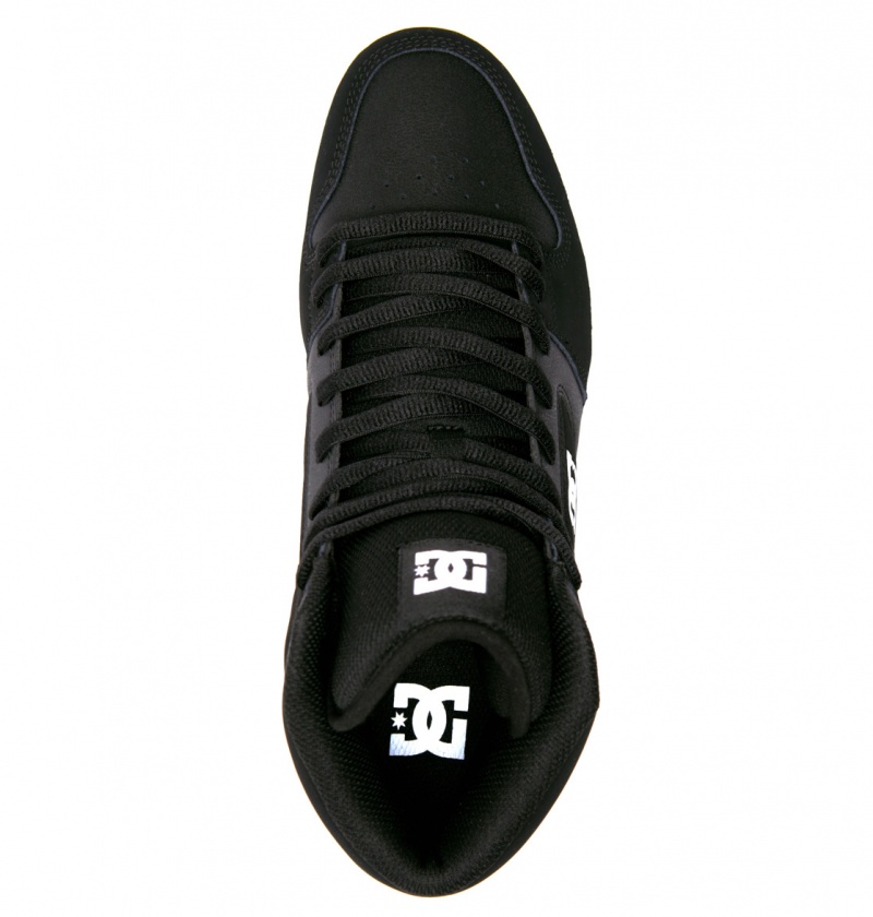 Black / White DC Shoes Manteca 4 Hi - High-Top Shoes | FLJUYK-654