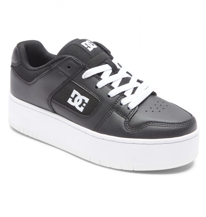 Black / White DC Shoes Manteca 4 Platform - Flatform Shoes | CHKYVR-850