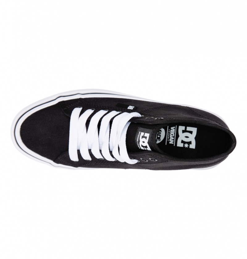 Black / White DC Shoes Manual Hi Platform - High-Top Shoes | CIVSKY-836