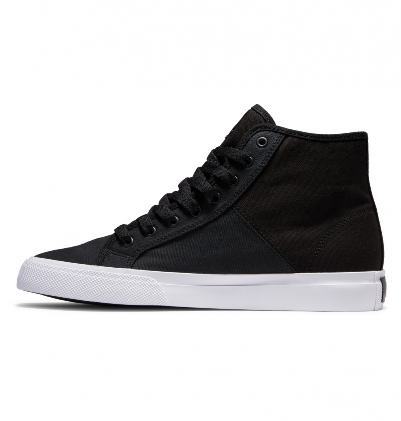 Black / White DC Shoes Manual Hi Txse - High-Top Shoes | PYOFZK-625