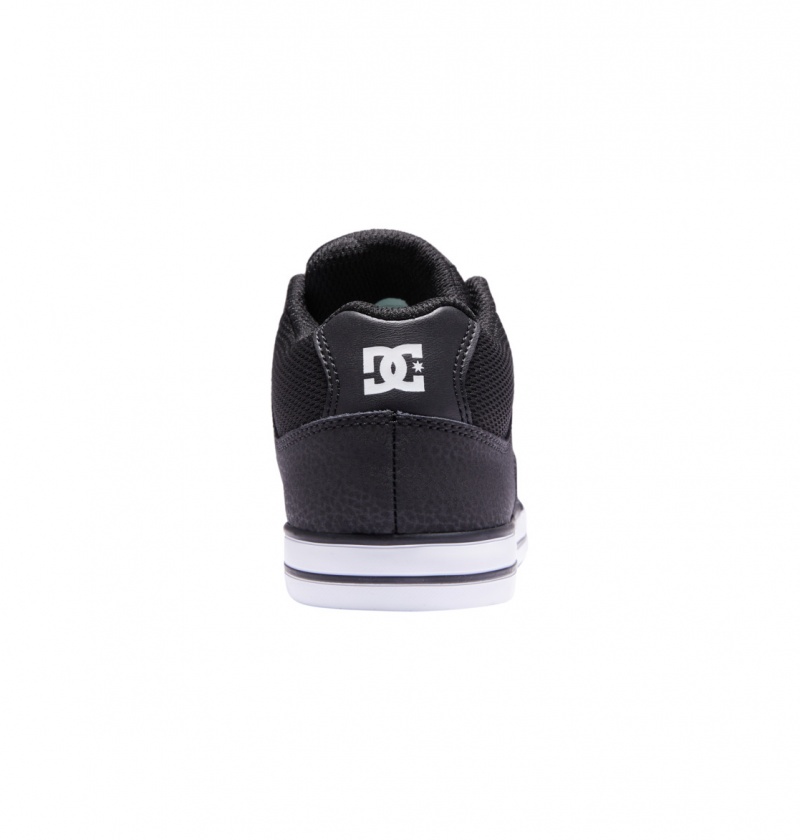 Black / White DC Shoes Pure Mid - Mid-Top Shoes | FUKYRJ-026