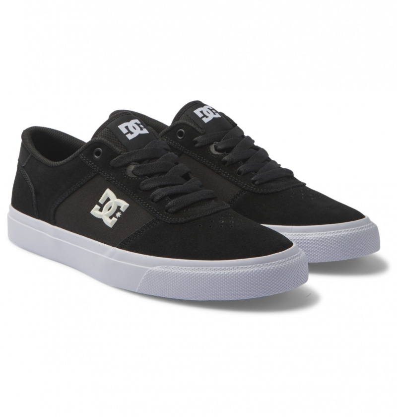 Black / White DC Shoes Teknic - Leather Shoes | NSXHAE-109