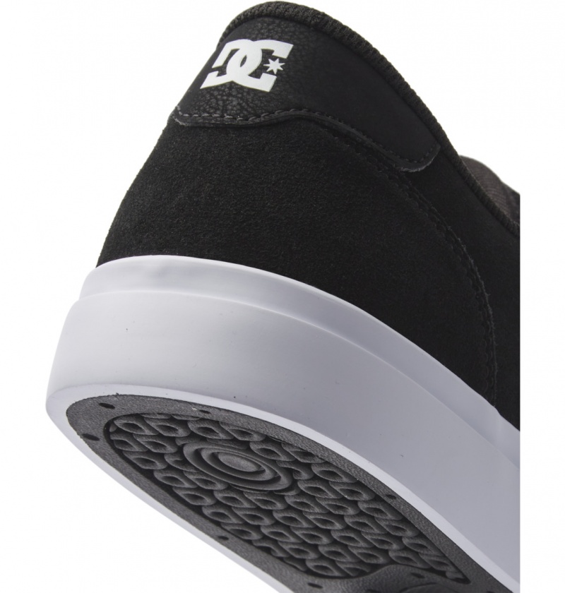 Black / White DC Shoes Teknic - Leather Shoes | NSXHAE-109