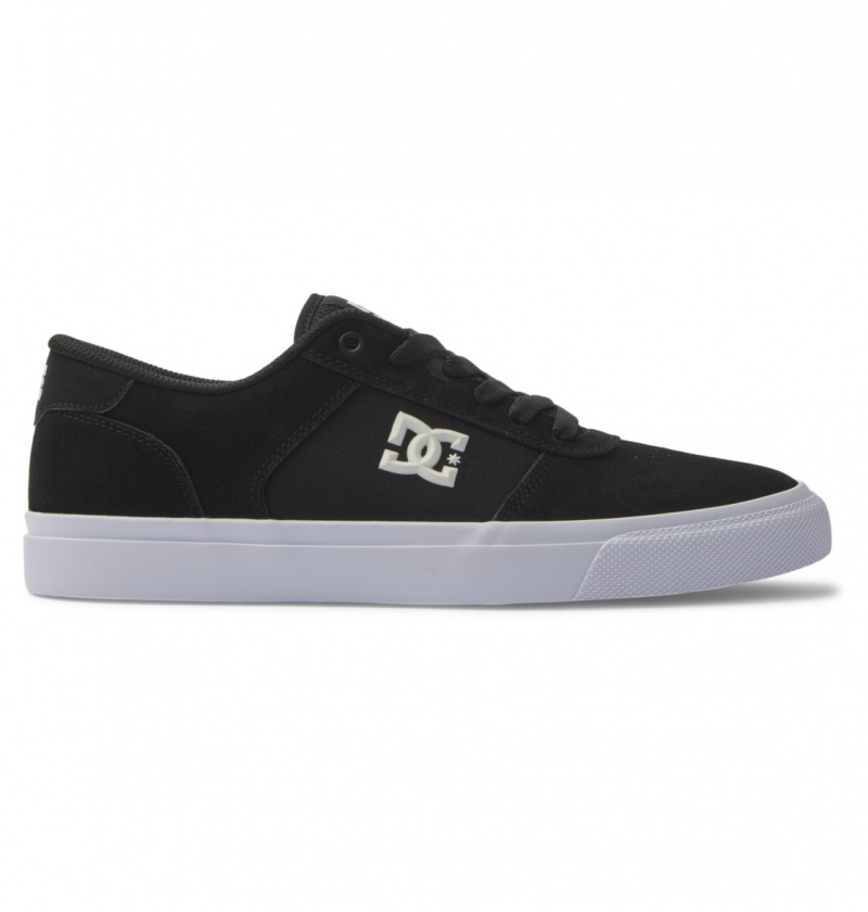 Black / White DC Shoes Teknic - Leather Shoes | NSXHAE-109