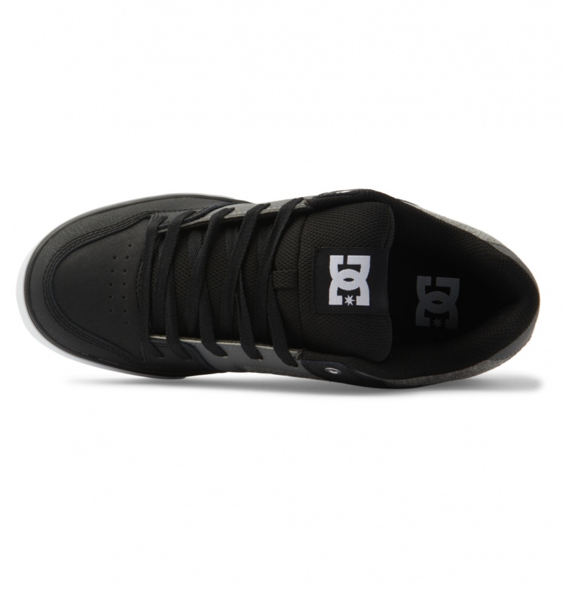 Black / White / Armor DC Shoes Pure - Leather Shoes | MVUYLN-108