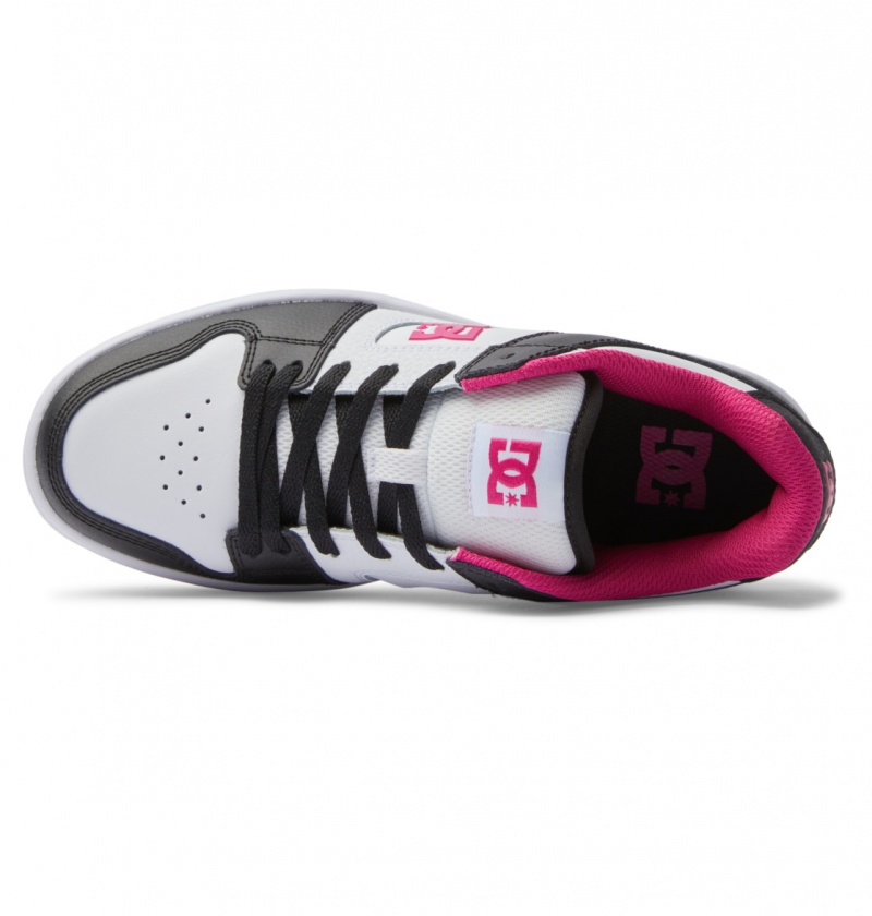 Black / White / Pink DC Shoes Manteca 4 Platform - Flatform Shoes | XBFYPI-127