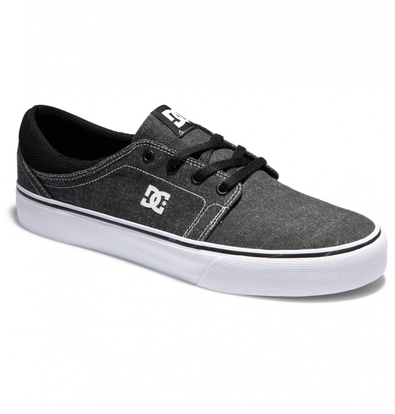 Black / White / White DC Shoes Trase Tx - Shoes | CUEZFG-302