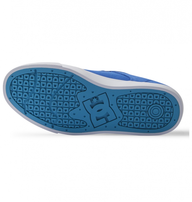 Blue / Blue / White DC Shoes Teknic - Leather Shoes | VAHMXQ-712