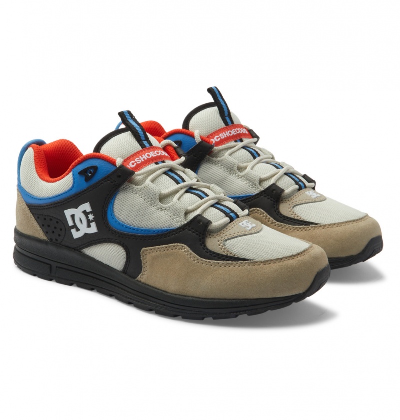 Blue / White DC Shoes Kalis Lite - Leather Shoes | CJZDFL-486