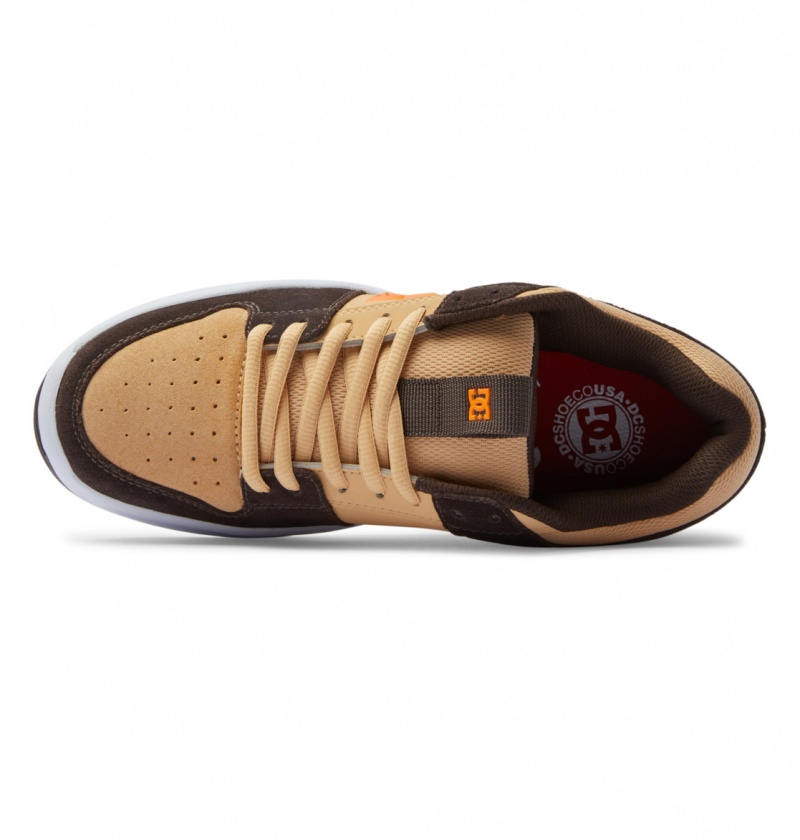 Brown / Brown / Orange DC Shoes Lynx Zero S - Skate Shoes | DCMRBP-094