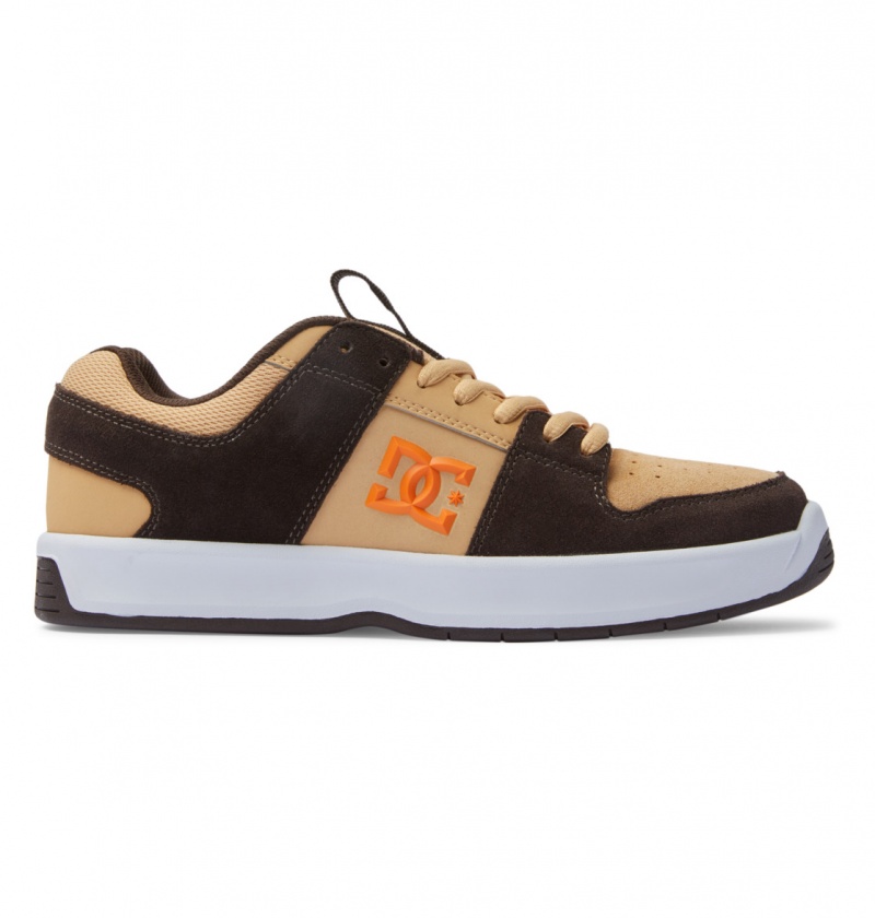 Brown / Brown / Orange DC Shoes Lynx Zero S - Skate Shoes | DCMRBP-094