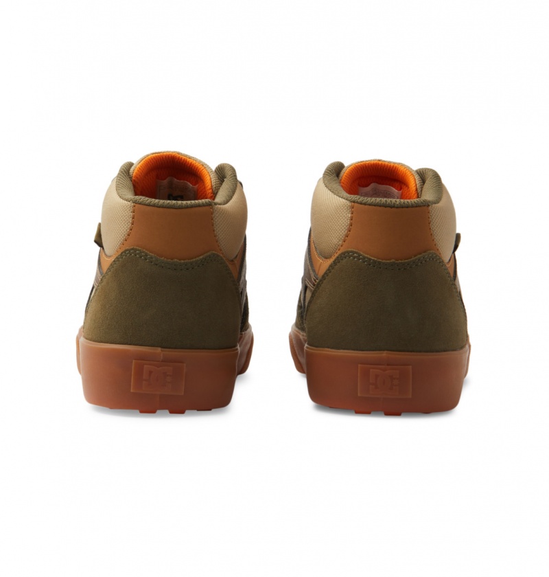 Brown / Dk Chocolate DC Shoes Kalis Vulc Mid Wnt - Mid-Top Shoes | RSVHDK-380