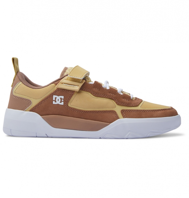 Brown / Tan DC Shoes Metric S x Will - Leather Skate Shoes | HWVKPL-805