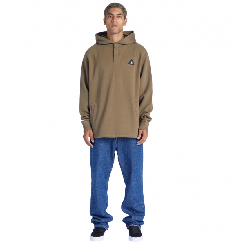 Capers DC Shoes Offpeak - Hooded Henley Top | ABTFLK-145