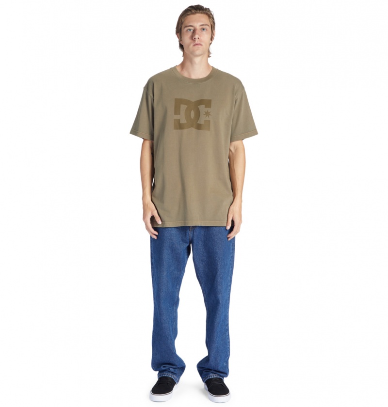 Capers Enzyme Wash DC Shoes DC Star Pigment Dye - T-Shirt | WPNJFY-364