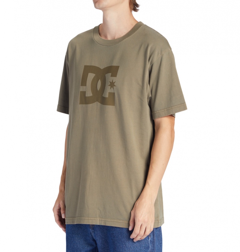 Capers Enzyme Wash DC Shoes DC Star Pigment Dye - T-Shirt | WPNJFY-364