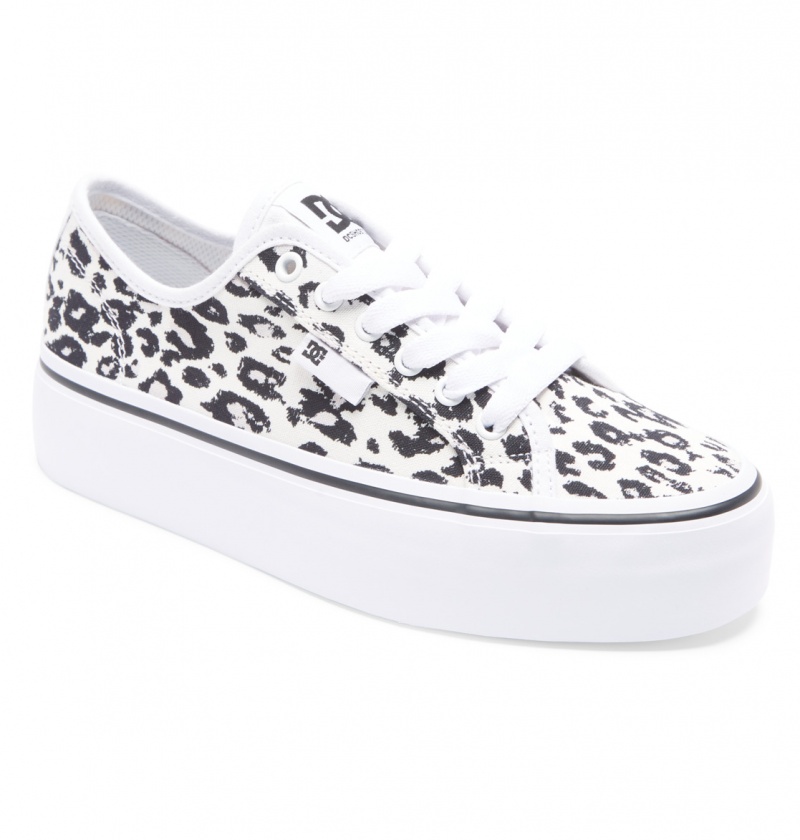 Cheetah Print DC Shoes Manual Platform - Flatform Shoes | WTFLUH-058