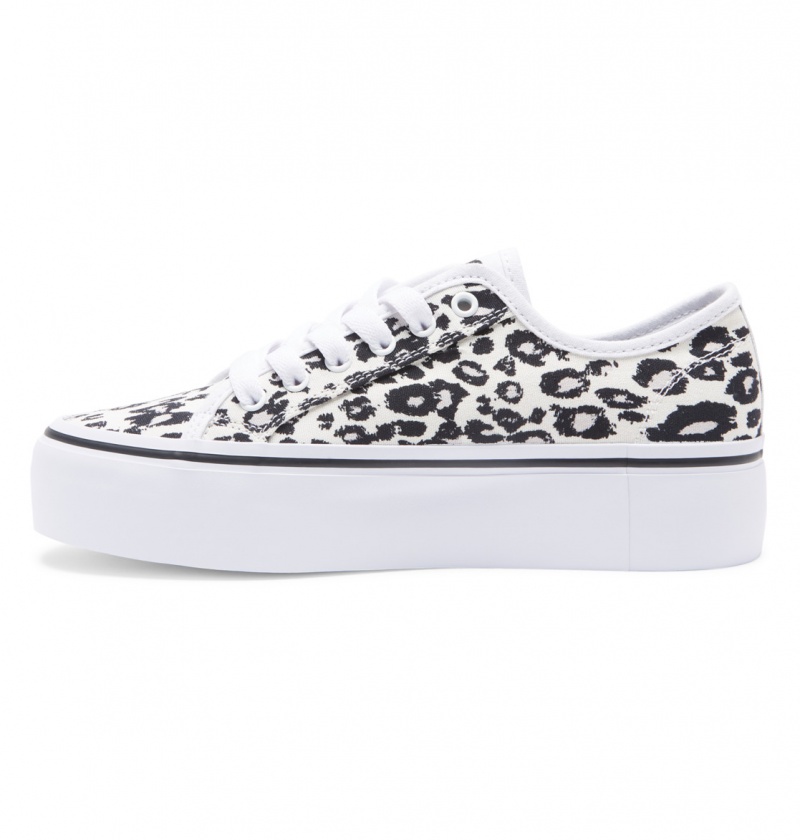 Cheetah Print DC Shoes Manual Platform - Flatform Shoes | WTFLUH-058