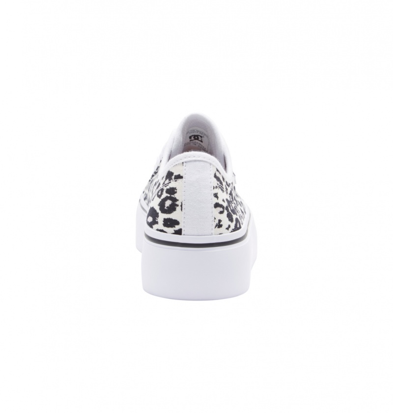 Cheetah Print DC Shoes Manual Platform - Flatform Shoes | WTFLUH-058